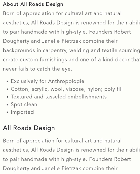 All Roads Textured Primrose Pillow - square - rust & cream - Picture 5 of 12